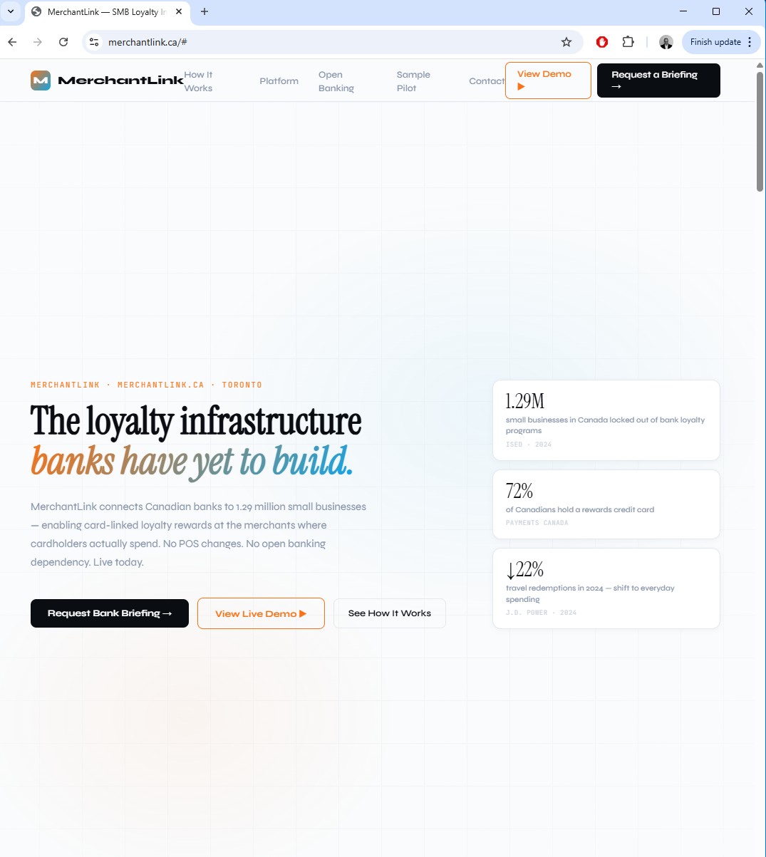 MerchantLink screenshot